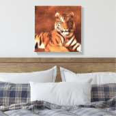 Sibirischer Tiger Kunst - Leinwand (Insitu (Schlafzimmer))