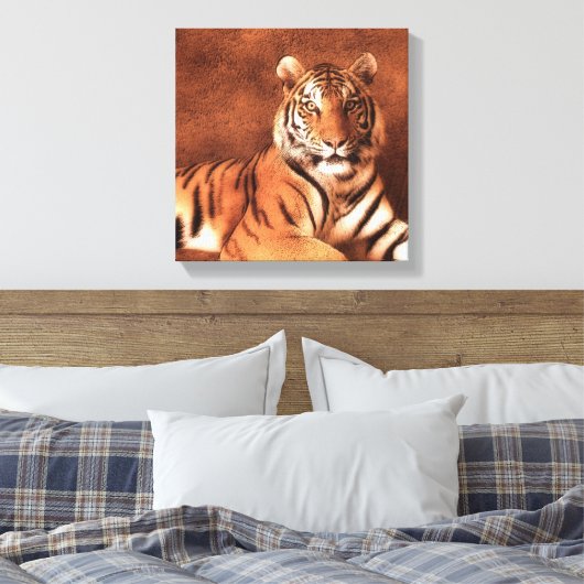 Sibirischer Tiger Kunst - Leinwand (Insitu (Schlafzimmer))