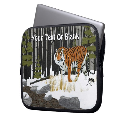 Sibirischer Tiger Laptopschutzhülle (Vorderseite Links)