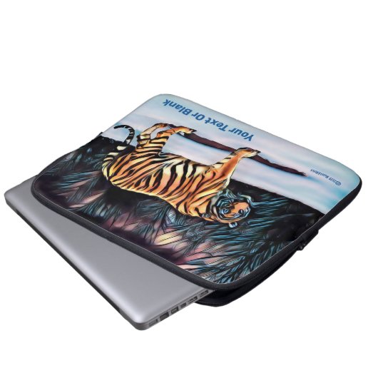 Sibirischer Tiger Laptopschutzhülle (Vorne Knopf)