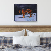 Sibirischer Tiger Leinwanddruck (Insitu (Schlafzimmer))