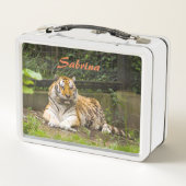 Sibirischer Tiger Metall Lunch Box (Rückseite)