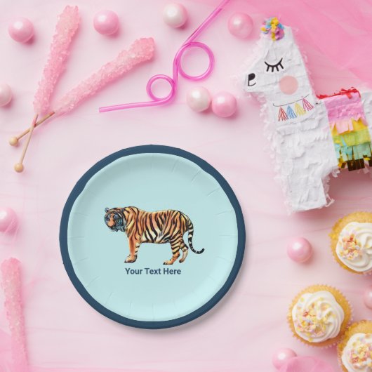 Sibirischer Tiger Pappteller (Party)