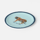 Sibirischer Tiger Pappteller (Schrägansicht)