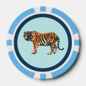 Sibirischer Tiger Pokerchips (Vorderseite)
