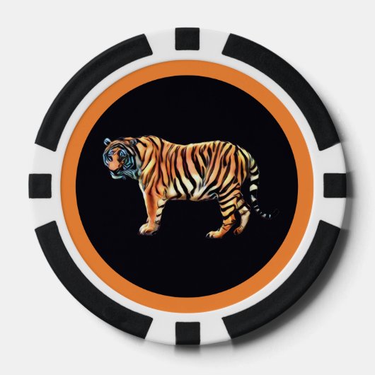 Sibirischer Tiger Pokerchips (Vorderseite)