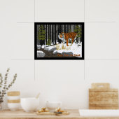 Sibirischer Tiger Poster (Küche)