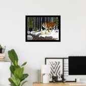 Sibirischer Tiger Poster (Heimbüro)