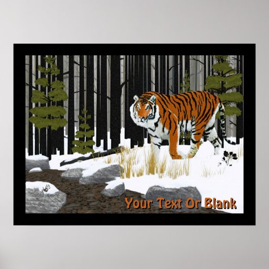 Sibirischer Tiger Poster (Vorne)