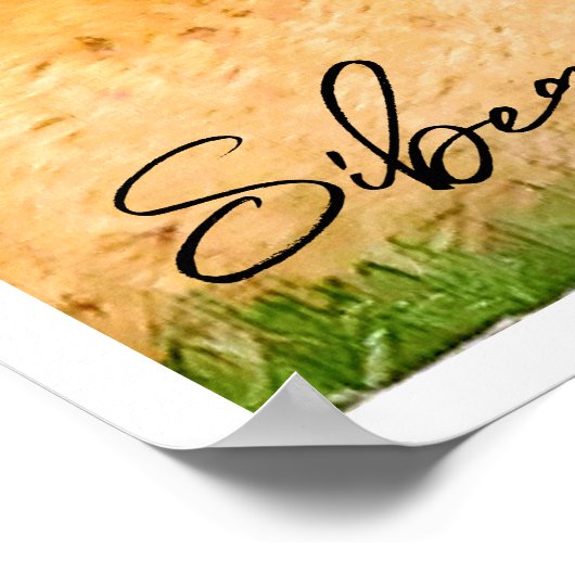 Sibirischer Tiger Poster (Ecke)