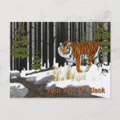 Sibirischer Tiger Postkarte (Vorderseite)