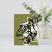 Sibirischer Tiger Postkarte (Stehend Vorderseite)