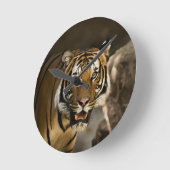 Sibirischer Tiger Runde Wanduhr (Winkel)
