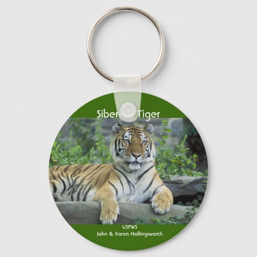 Sibirischer Tiger Schlüsselanhänger (Vorderseite)