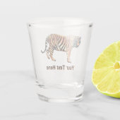 Sibirischer Tiger Schnapsglas (Rückseite)