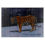 Sibirischer Tiger Schneidebrett (Vorderseite)