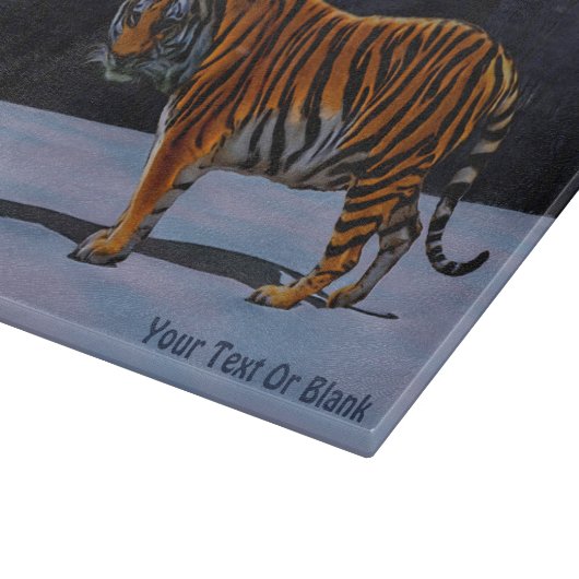 Sibirischer Tiger Schneidebrett (Ecke)