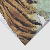 Sibirischer Tiger Seidenpapier (Detail)