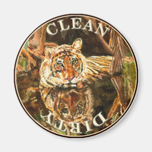 Sibirischer Tiger-Spülmaschinen-Magnet Magnet