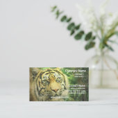 Sibirischer Tiger-Visitenkarte Visitenkarte (Stehend Vorderseite)