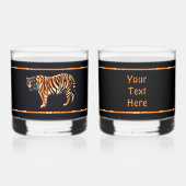 Sibirischer Tiger Whiskyglas (Vorderseite)