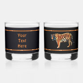 Sibirischer Tiger Whiskyglas (Rückseite)