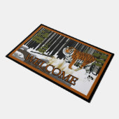 Sibirischer Tiger - Willkommen Fußmatte (Schrägansicht)