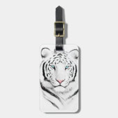 Sibirischer weißer Tiger Gepäckanhänger (Vorderseite vertikal)