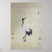 Sibirischer Weißkran Poster (Vorne)