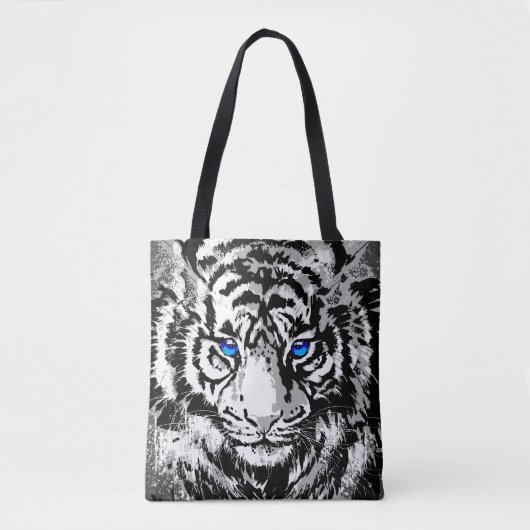 Sibirischer Weißtiger Kopf - Tiger Eyes Toag Tasche (Vorderseite)
