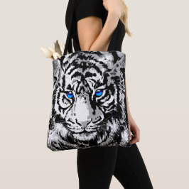 Sibirischer Weißtiger Kopf - Tiger Eyes Toag Tasche