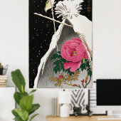 Sibirisches Bluechat Von Ohara Koson Poster (Heimbüro)