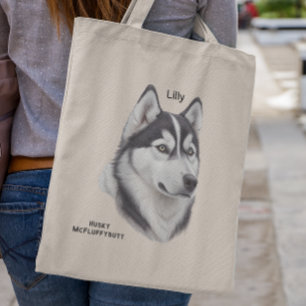 Sibirisches Husky-Geschenk für Husky-Mama Tragetasche
