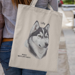Sibirisches Husky-Geschenk für Husky-Mama Tragetasche