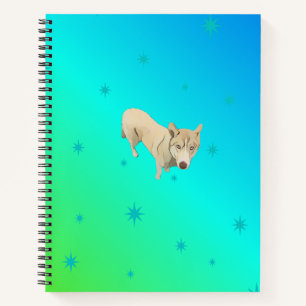 Sibirisches Husky-Notizbuch Notizblock