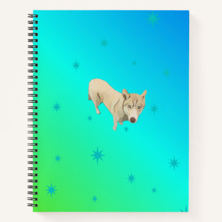 Sibirisches Husky-Notizbuch Notizblock