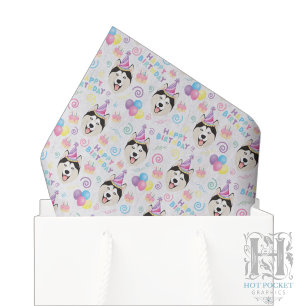 Sibirisches Husky-Seidenpapier Seidenpapier