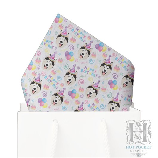 Sibirisches Husky-Seidenpapier Seidenpapier