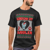 Sibirisches Katze Cuddler Weihnachtshässliche T-Shirt (Vorderseite)