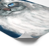 Sibirisches Katzen-Print Poster (Ecke)