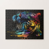 Sibirisches Tigerpuzzle, Regenbogenfarben Puzzle (Horizontal)