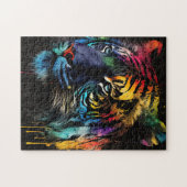 Sibirisches Tigerpuzzle, Regenbogenfarben Puzzle (Horizontal)