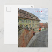 Sibiu Alte Gebäude Blick Postkarte (Vorne/Hinten)