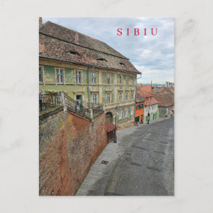 Sibiu Alte Gebäude Blick Postkarte