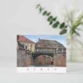 Sibiu Brücke Lies View Postkarte (Stehend Vorderseite)