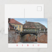 Sibiu Brücke Lies View Postkarte (Vorne/Hinten)