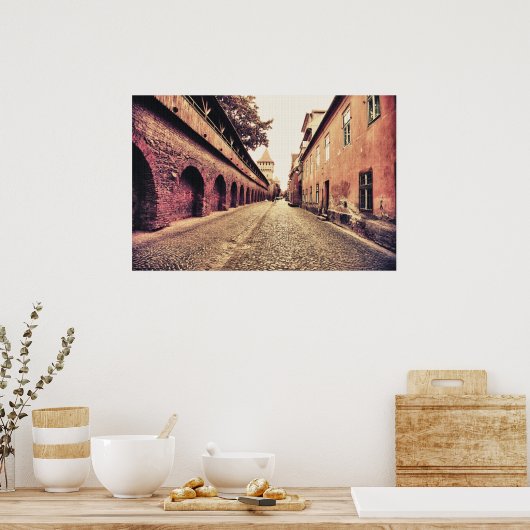 Sibiu mittelalterliche Architektur Poster (Küche)