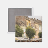 Sibiu. Neue Stadt. RF) Magnet (Vorderseite/Rückseite)