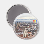 Sibiu Panorama Magnet (Vorderseite/Rückseite)