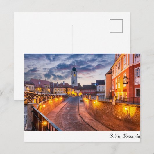 Sibiu Postkarte (Vorne/Hinten)